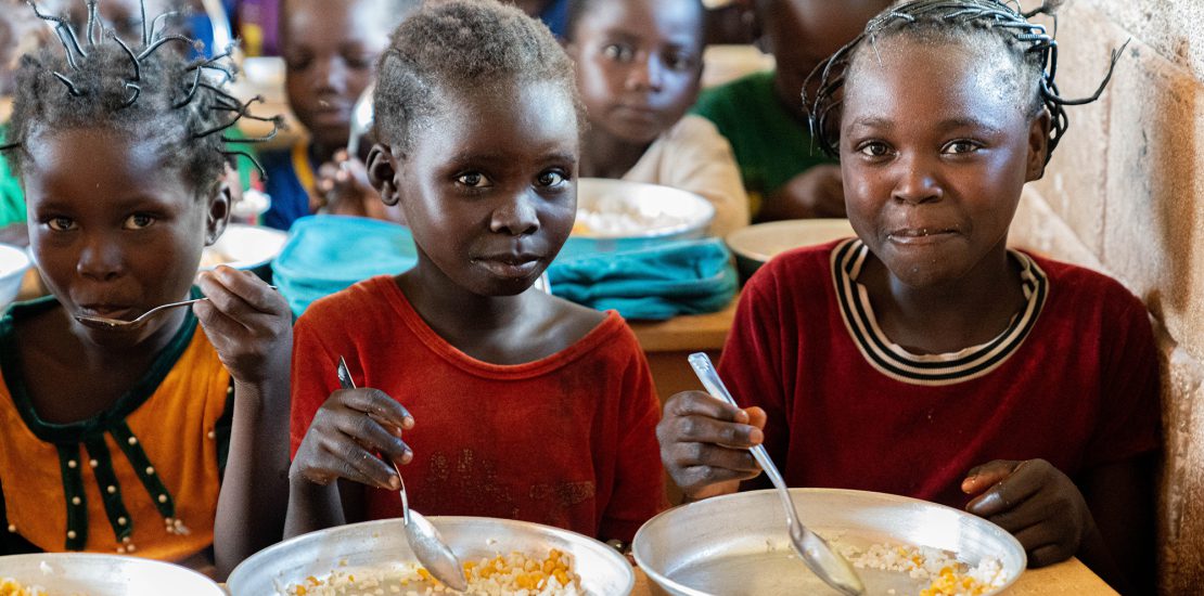 Central African Republic. WFP supports the promotion of local food products for school meals and the prevention of malnutrition in Paoua